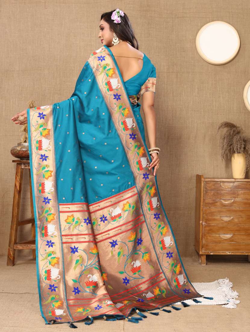women self design paithani saree with blouse - 21935190 -  Standard Image - 2