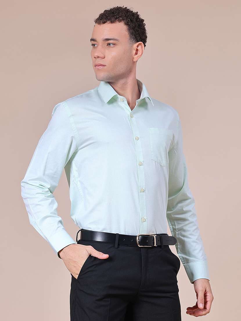 men solid collared long sleeve shirt - 21935452 -  Standard Image - 2
