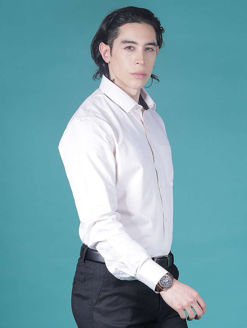 men solid collared long sleeve formal shirt - 21935453 -  Standard Image - 2