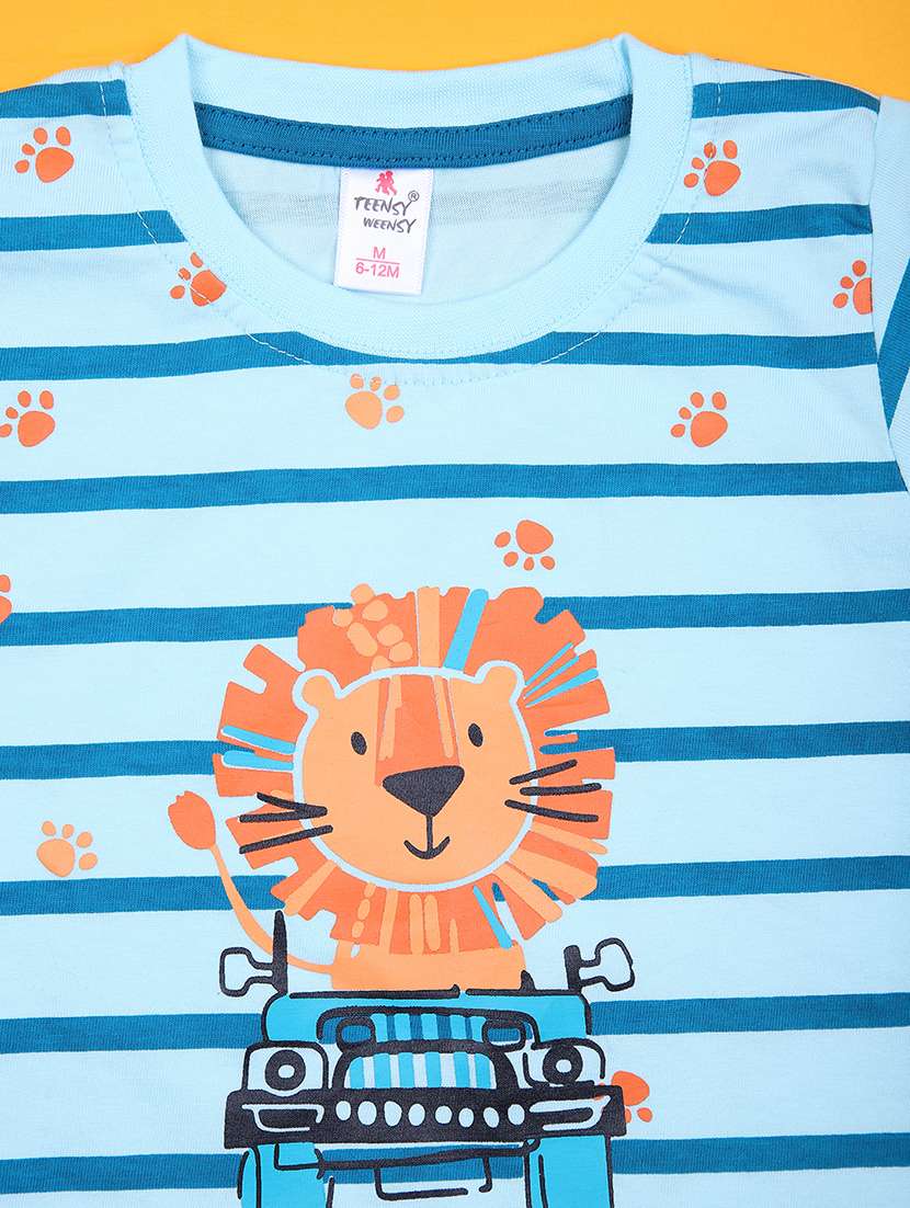 boys printed t-shirt & shorts twin set - 21935478 -  Standard Image - 2