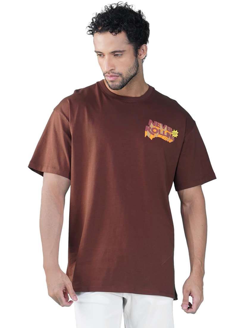 men printed short sleeve loose fit t-shirt - 21935532 -  Standard Image - 2