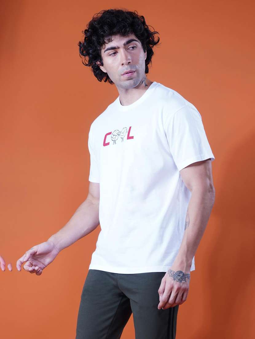 men printed short sleeve regular fit t-shirt - 21935533 -  Standard Image - 2