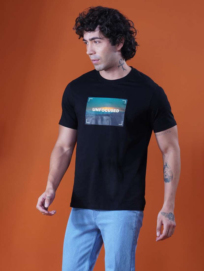 men printed short sleeve regular fit t-shirt - 21935534 -  Standard Image - 2