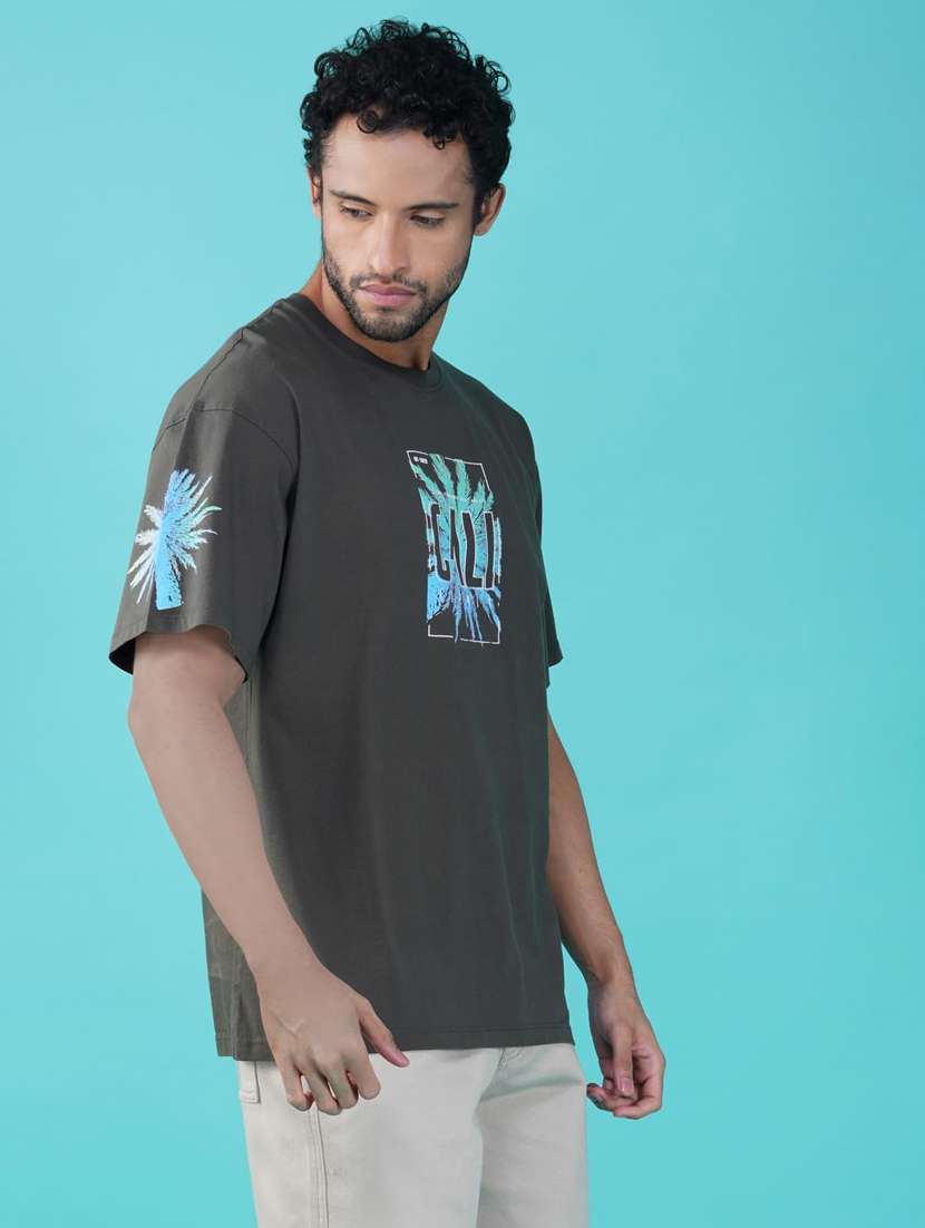 men printed short sleeve loose fit t-shirt - 21935535 -  Standard Image - 2