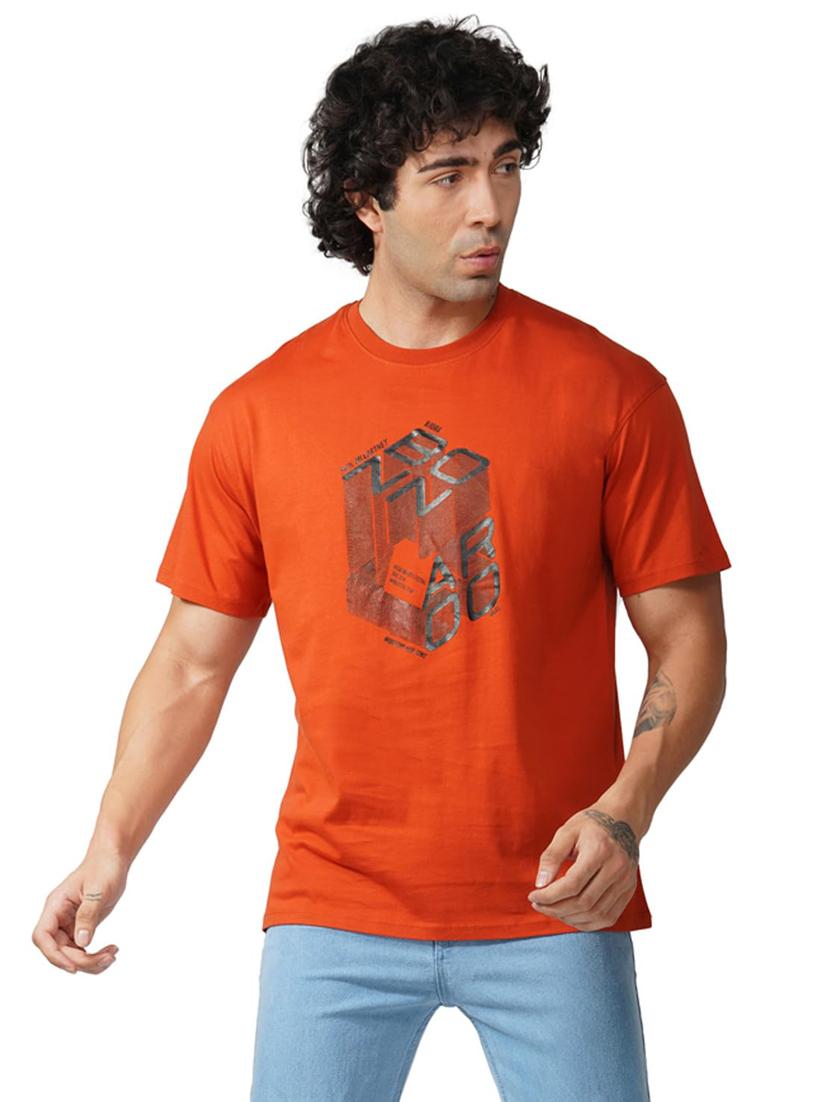 men printed short sleeve loose fit t-shirt - 21935537 - Standard Image - 2
