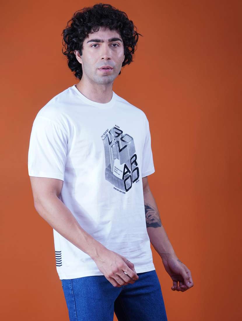 men printed short sleeve regular fit t-shirt - 21935538 -  Standard Image - 2