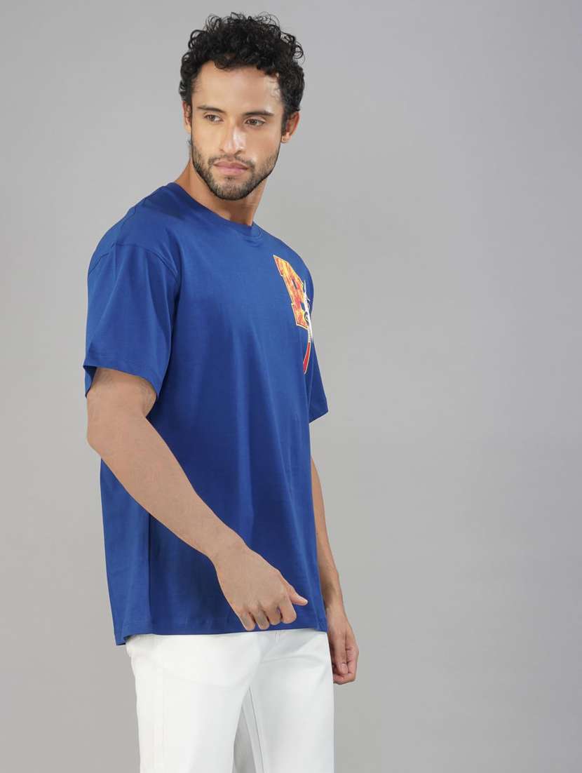 men printed short sleeve loose fit t-shirt - 21935549 -  Standard Image - 2