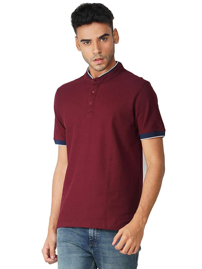 men solid short sleeve regular fit t-shirt - 21935562 - Standard Image - 2