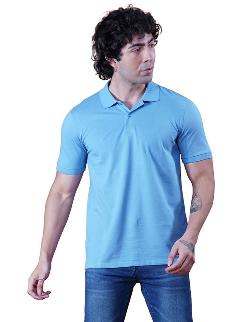 men solid short sleeve regular fit polo t-shirt - 21935585 - Standard Image - 2