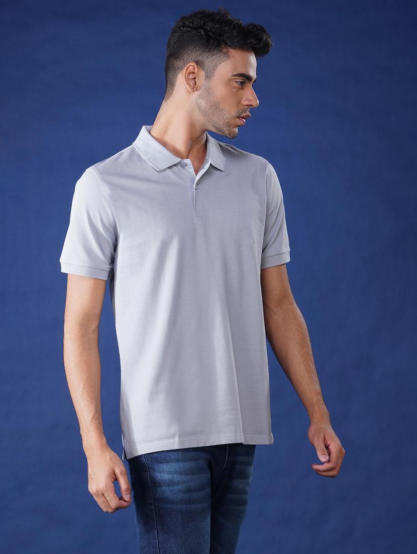 men solid short sleeve regular fit polo t-shirt - 21935588 - Standard Image - 2