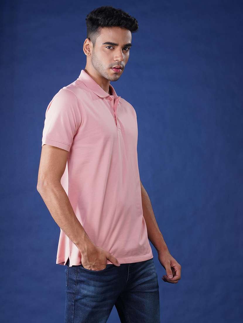 men solid short sleeve regular fit polo t-shirt - 21935591 -  Standard Image - 2