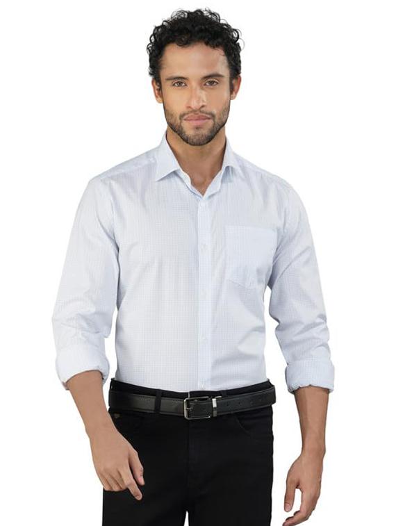 men checkered collared long sleeve regular fit shirt - 21935616 - Standard Image - 2