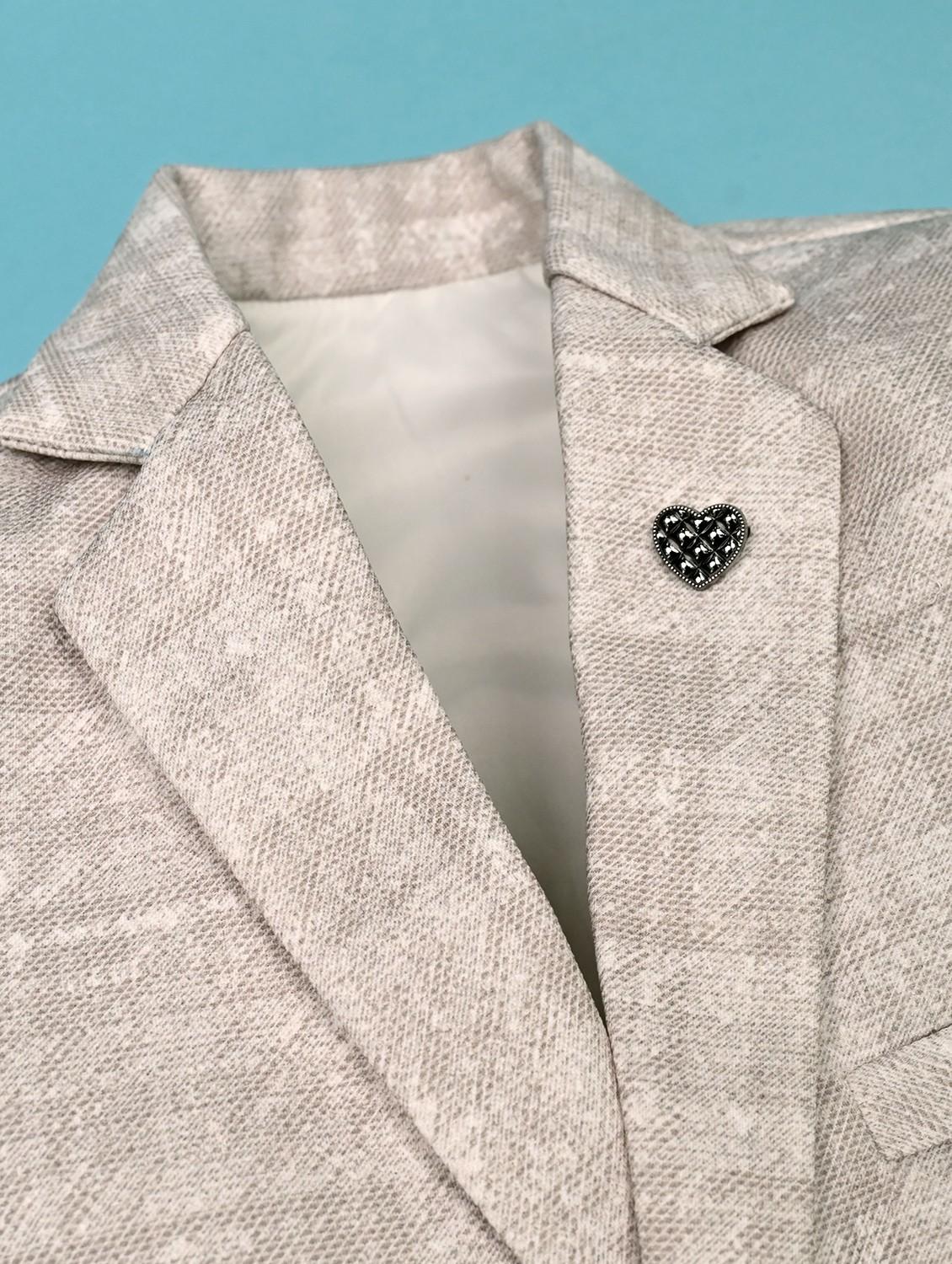boys printed long sleeve casual blazer - 21935646 - Standard Image - 2