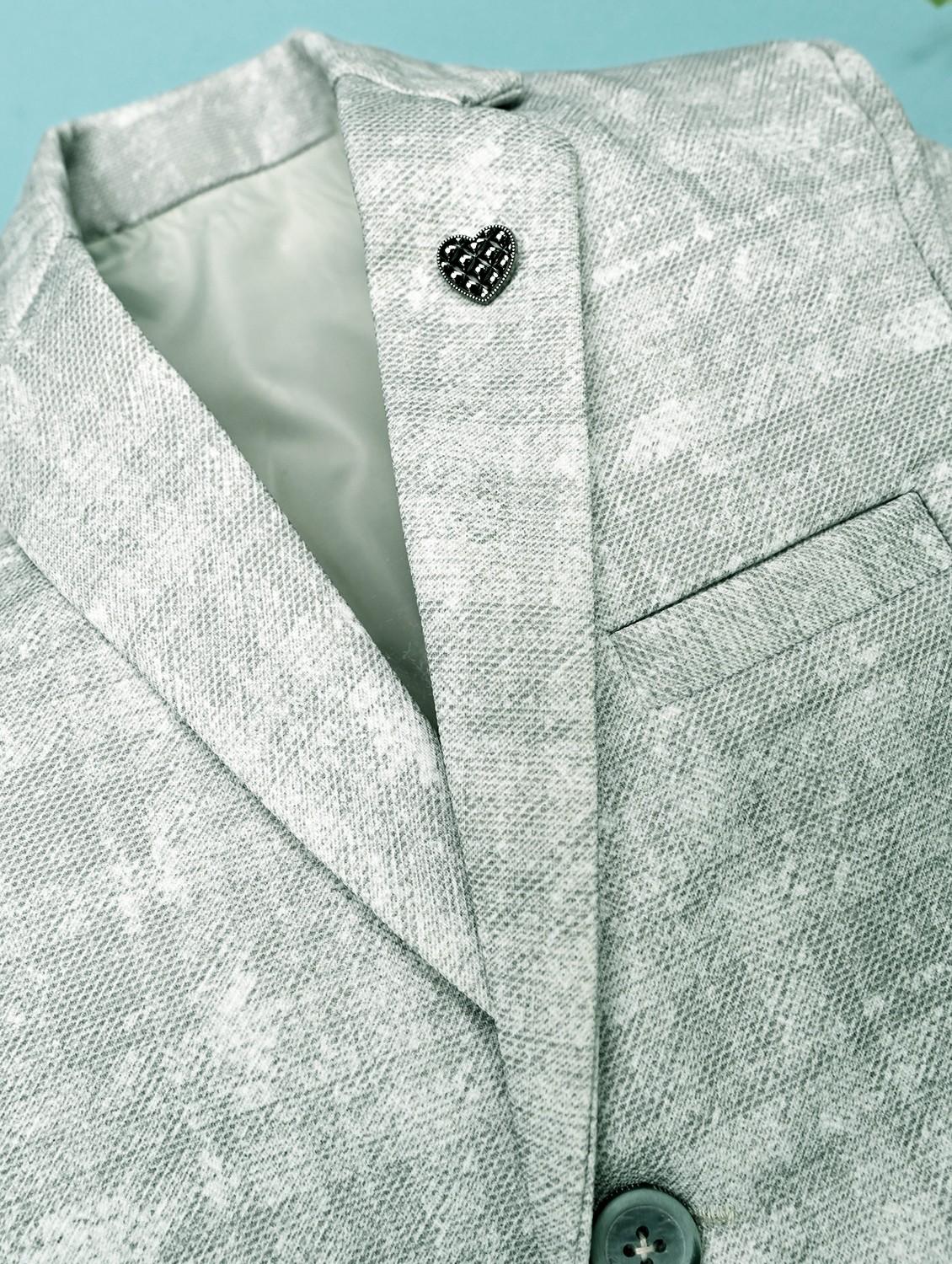 boys printed long sleeve casual blazer - 21935647 - Standard Image - 2