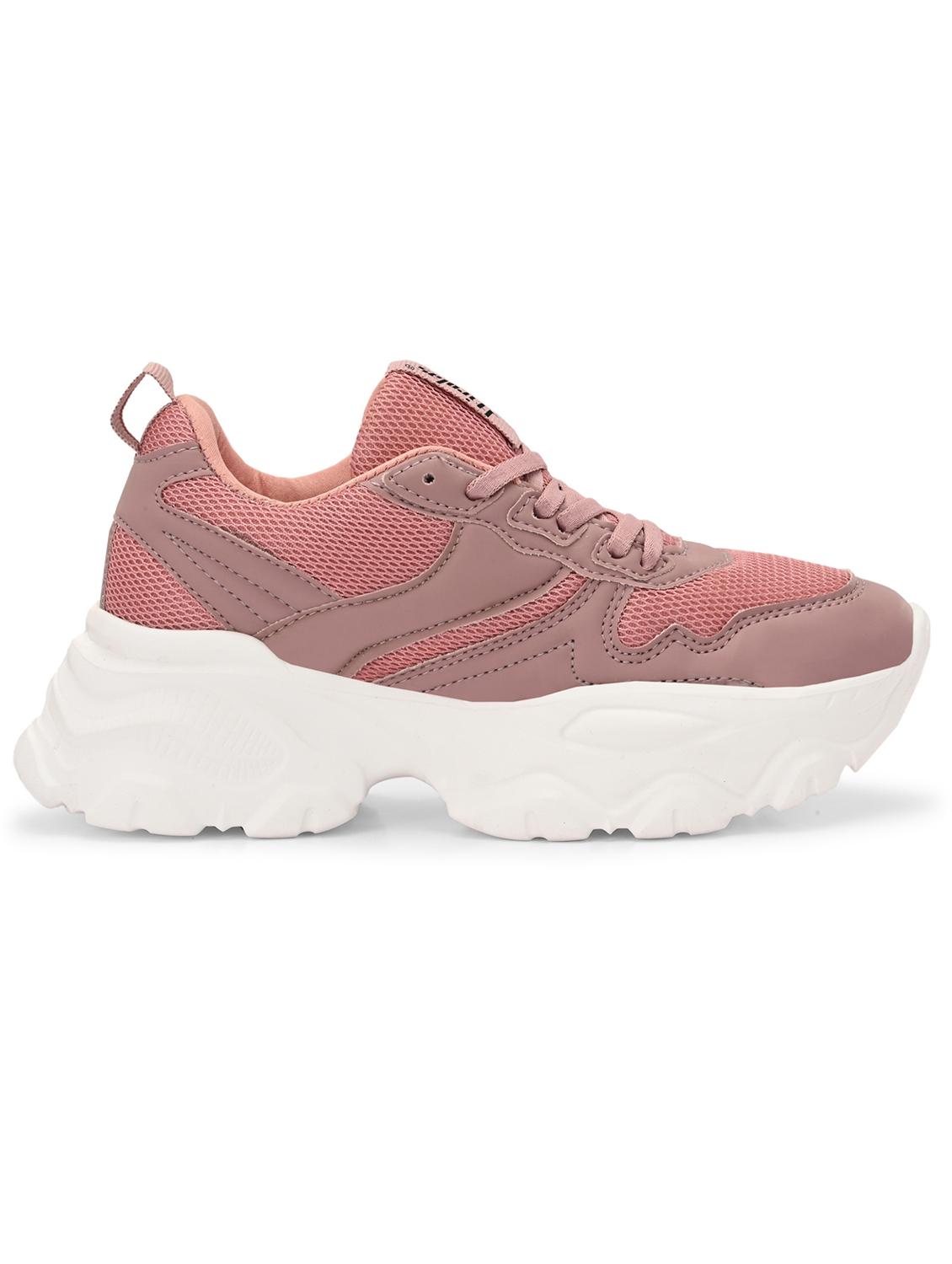 women pink lace-up sports shoe - 21935684 - Standard Image - 2
