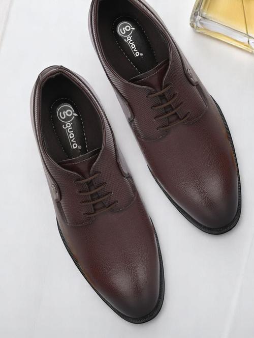men brown lace-up derby - 21935702 -  Standard Image - 0