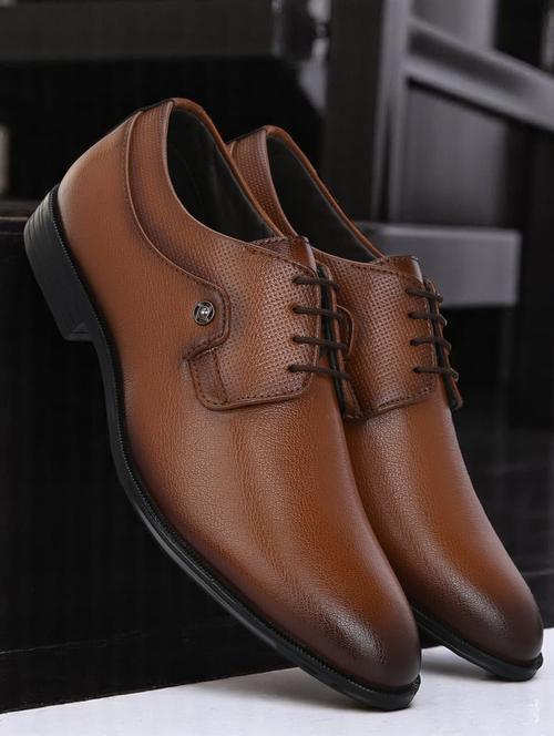 men brown lace-up derby - 21935703 - Standard Image - 0