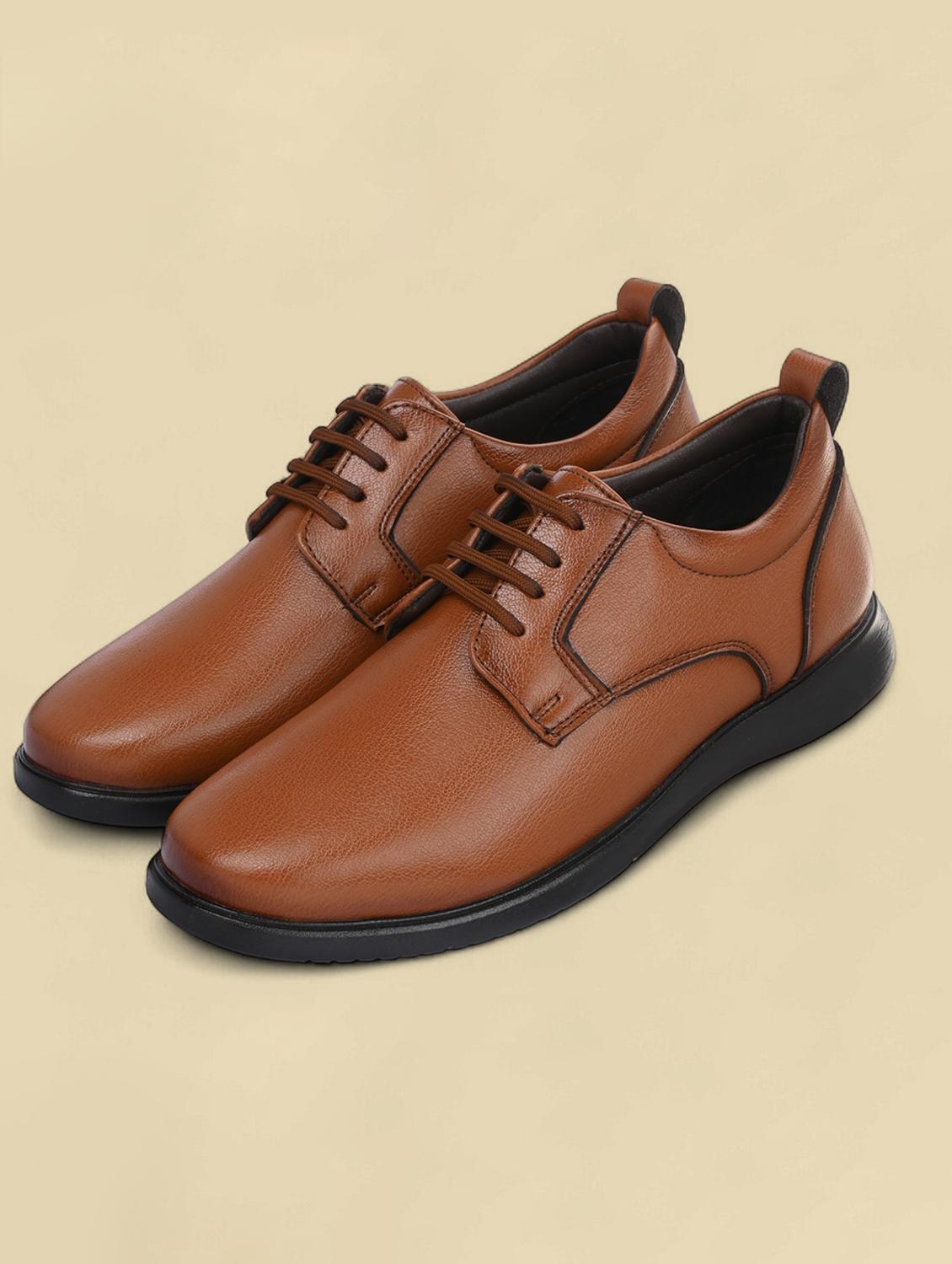men tan lace-up derby - 21935708 - Standard Image - 2