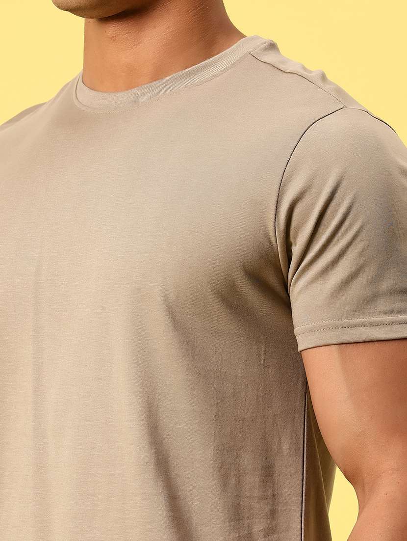 men solid short sleeve slim fit t-shirt - 21935843 - Standard Image - 2