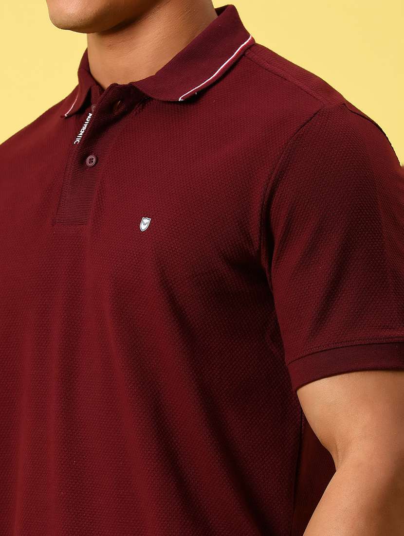 men solid short sleeve regular fit polo t-shirt - 21935854 -  Standard Image - 2