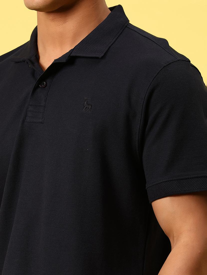 men solid short sleeve regular fit polo t-shirt - 21935858 - Standard Image - 2