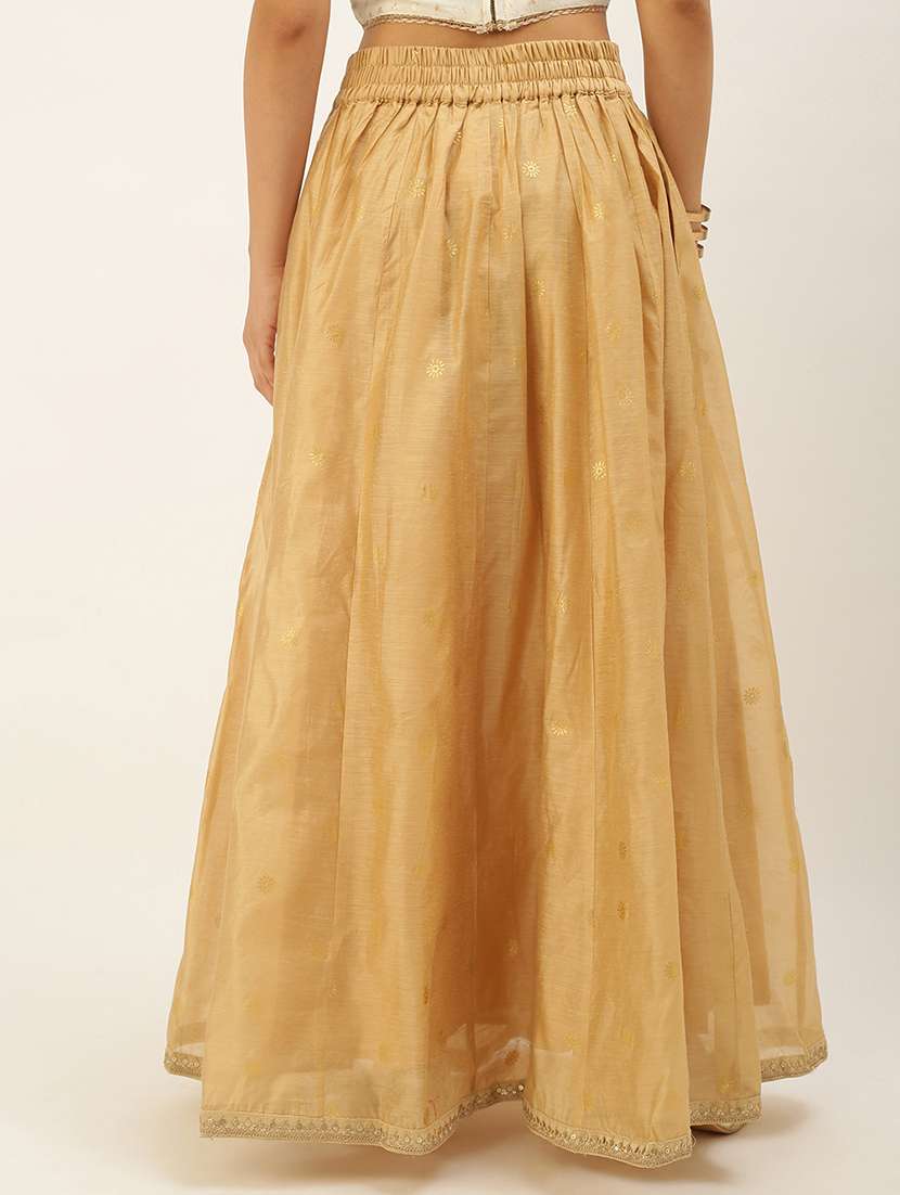 women solid high rise flared skirt - 21935883 -  Standard Image - 2