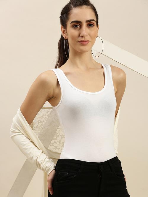women solid sleeveless tank top - 21935892 - Standard Image - 0