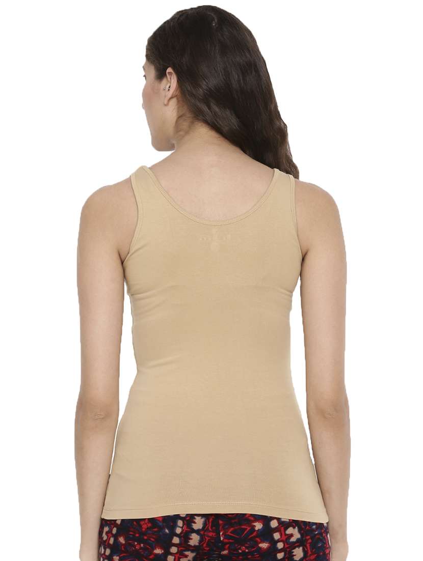 women solid shoulder strap tank top - 21935893 -  Standard Image - 2