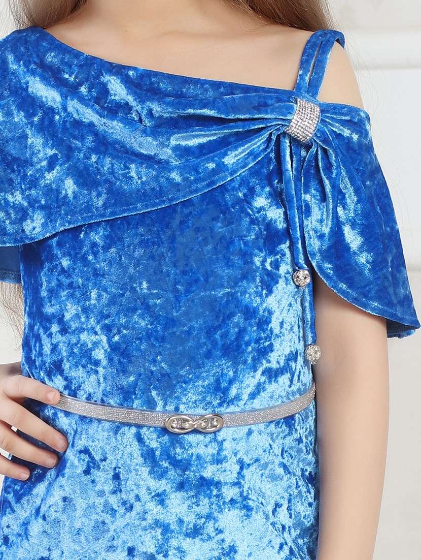 girls solid asymmetric neck bodycon dress - 21935927 -  Standard Image - 2