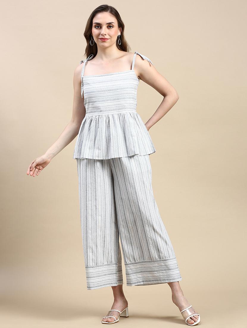 women self designed mid rise straight palazzo - 21935970 - Zoom Image - 0