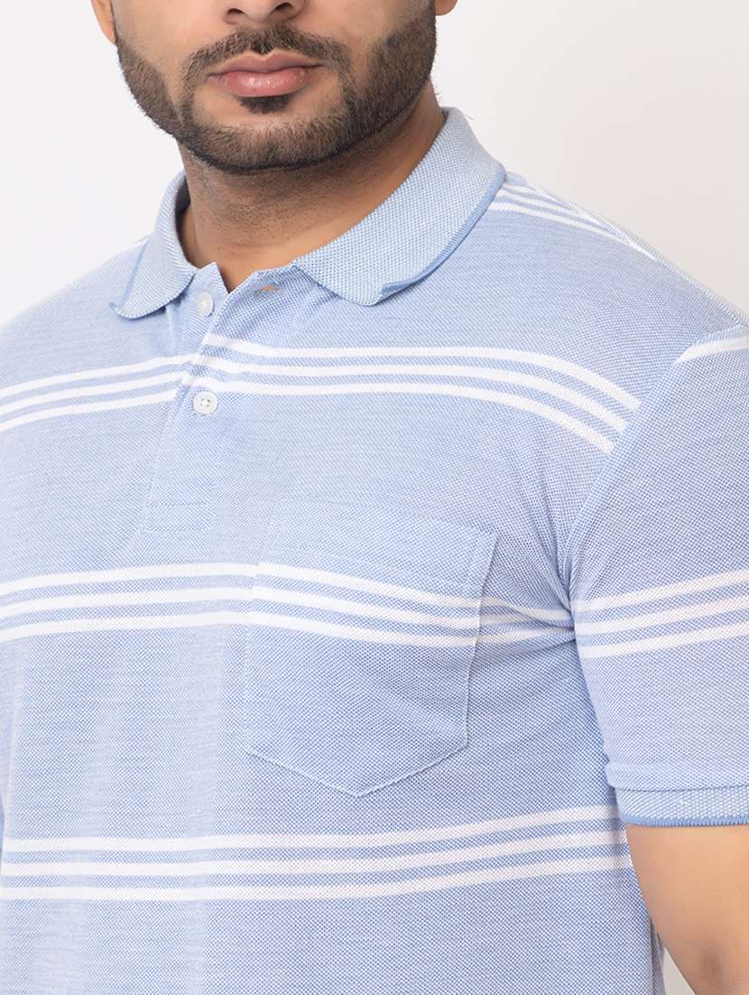 men striped short sleeve regular fit polo t-shirt - 21935999 -  Standard Image - 2
