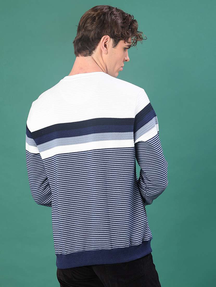 men striped long sleeve sweatshirt - 21936605 -  Standard Image - 2
