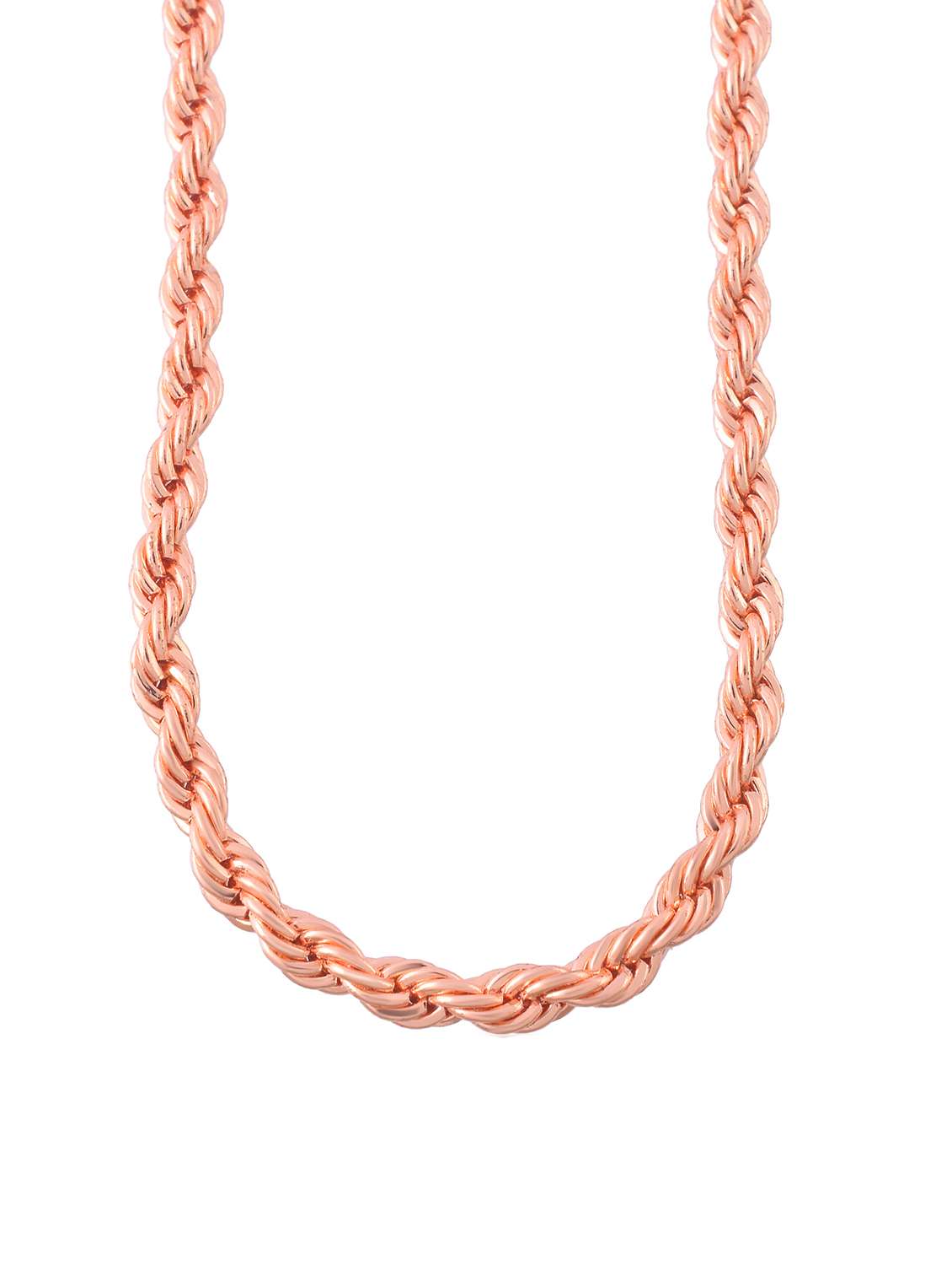 men twisted rose gold plated chain - 21936656 -  Standard Image - 2