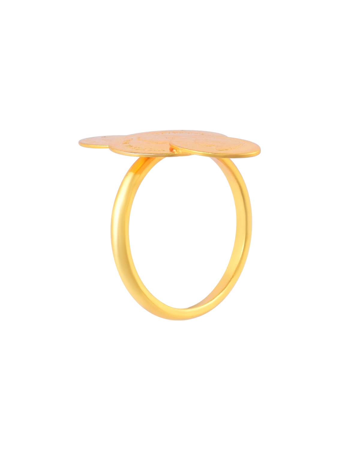 gold statement ring with antique coin design - 21936748 -  Standard Image - 2
