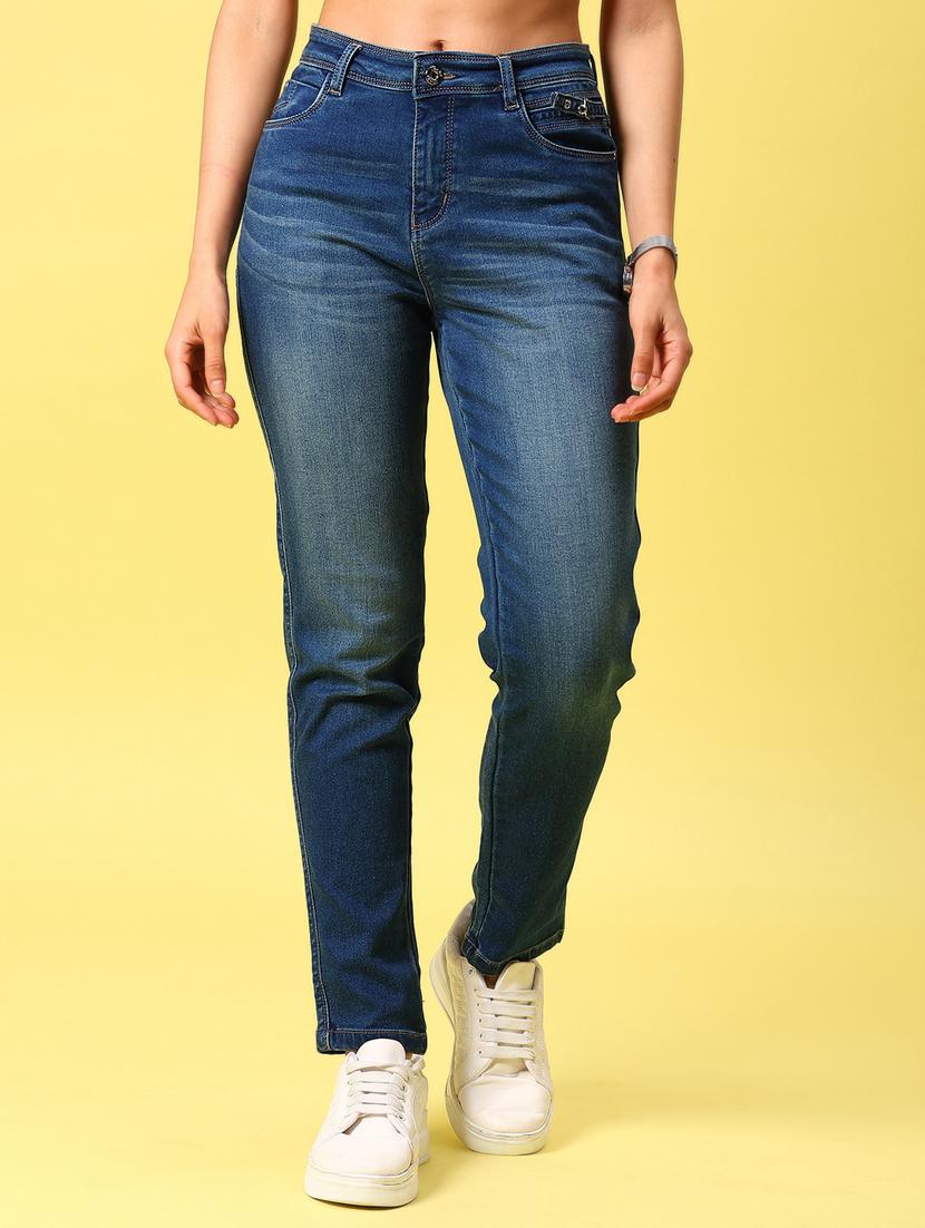 women solid mid rise slim fit jean - 21936843 - Zoom Image - 0