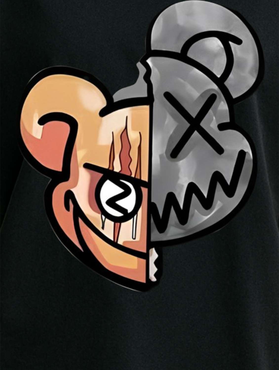 black cotton oversized tshirt - 21938366 -  Standard Image - 2