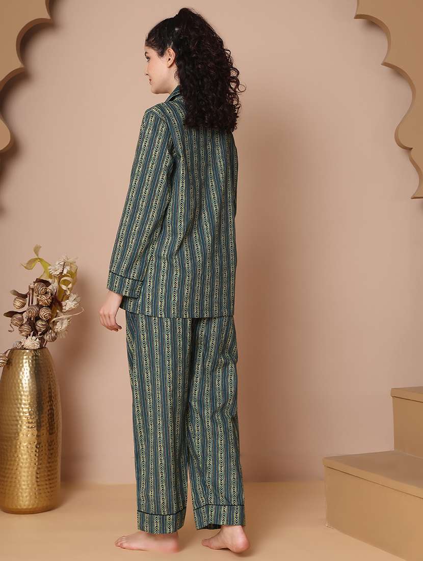 women printed nightwear pyjama set - 21938659 -  Standard Image - 2