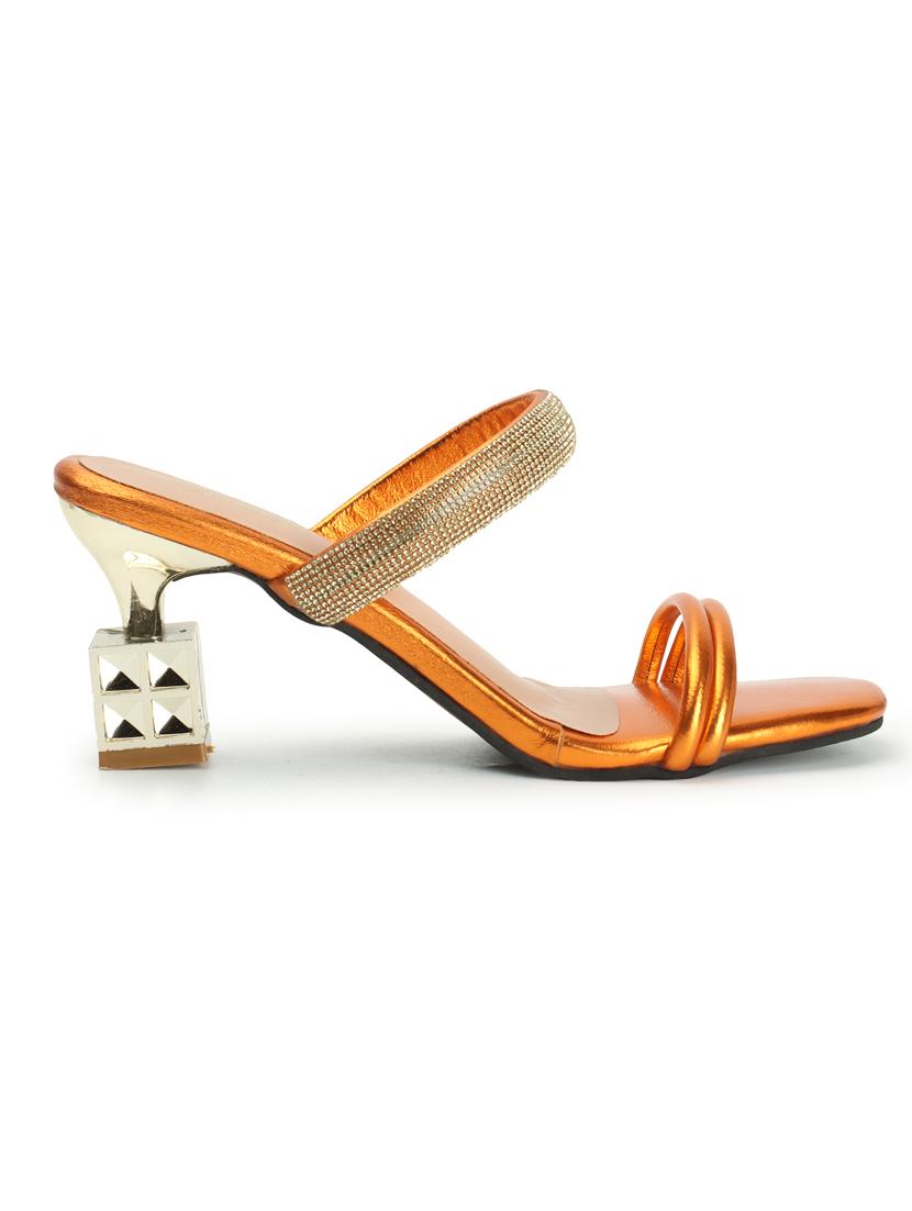 women embellished slip on heel sandal - 21939313 - Standard Image - 2