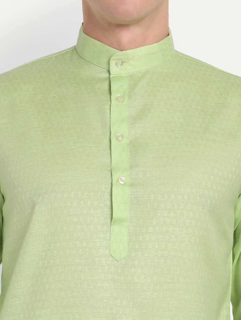 men self design mandarin neck long kurta - 21939320 -  Standard Image - 2