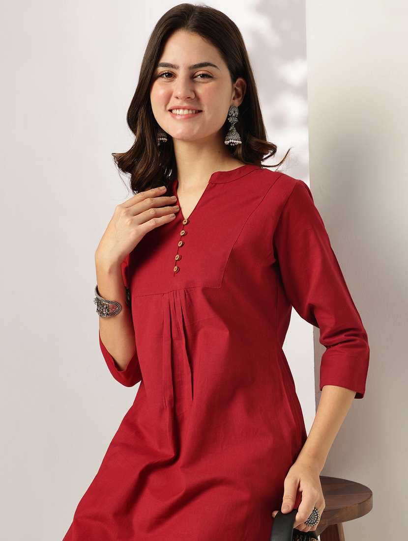 Women Three Quarter Sleeve Ethnic Co Ord Set