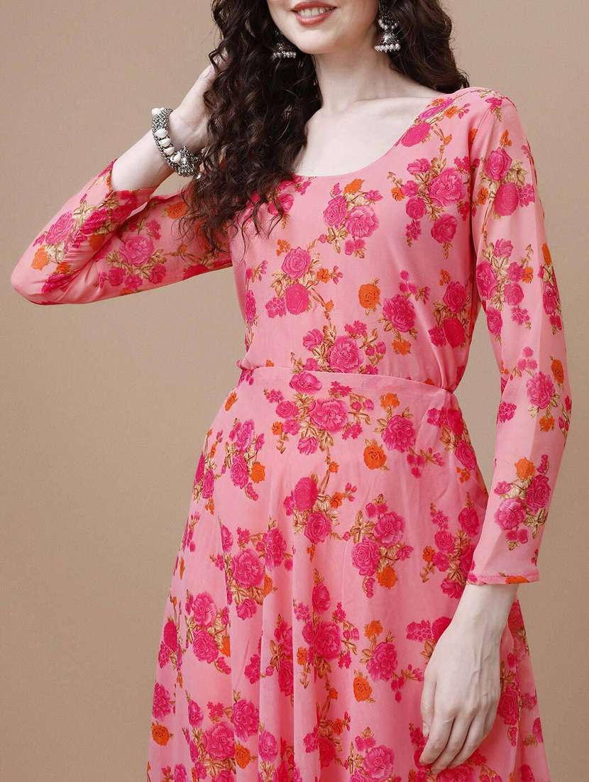 women floral printed long sleeve kurta and dupatta set - 21939401 -  Standard Image - 2