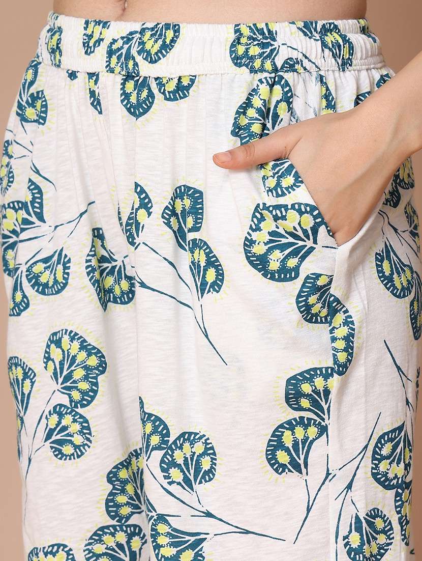 women printed mid rise full length pajama - 21939473 -  Standard Image - 2