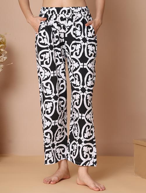 women printed mid rise full length pajama - 21939476 -  Standard Image - 0