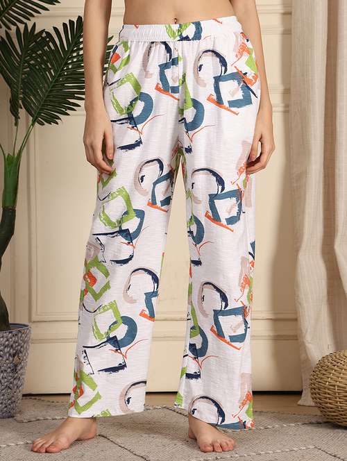 women printed mid rise full length pajama - 21939487 -  Standard Image - 0