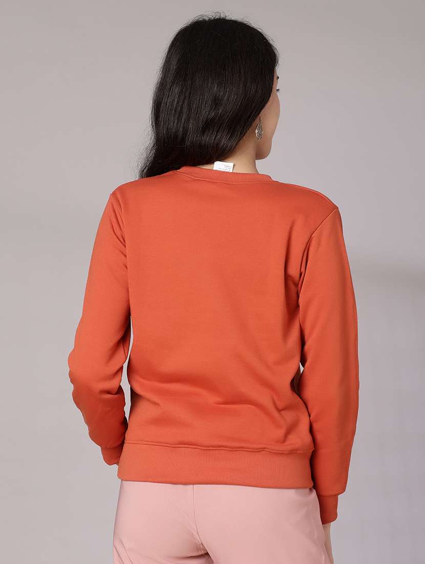 women chest print long sleeve sweatshirt - 21939728 -  Standard Image - 2