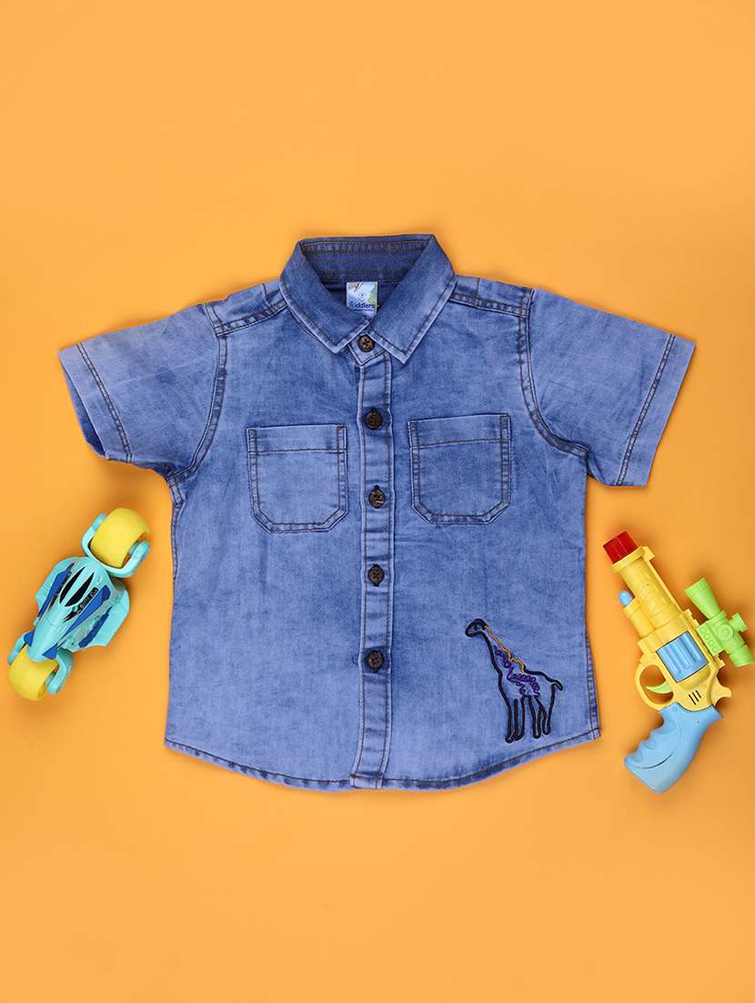 boys solid short sleeve regular fit t-shirt