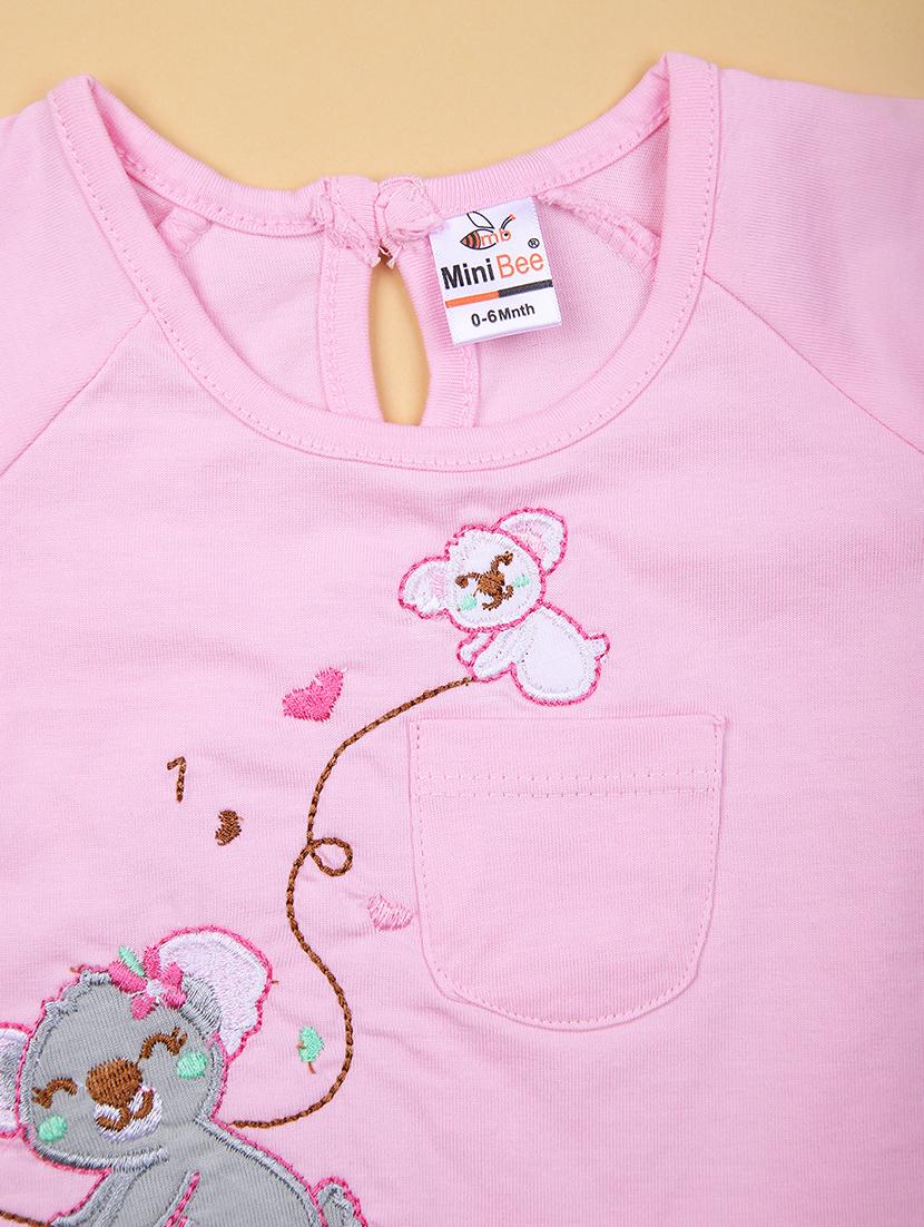 girls printed round neck full length set - 21939895 - Standard Image - 2