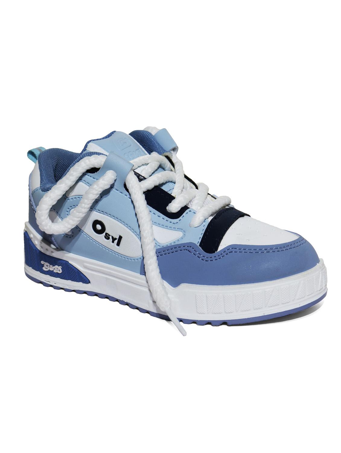 unisex color block lace up sneakers - 21940025 - Standard Image - 2