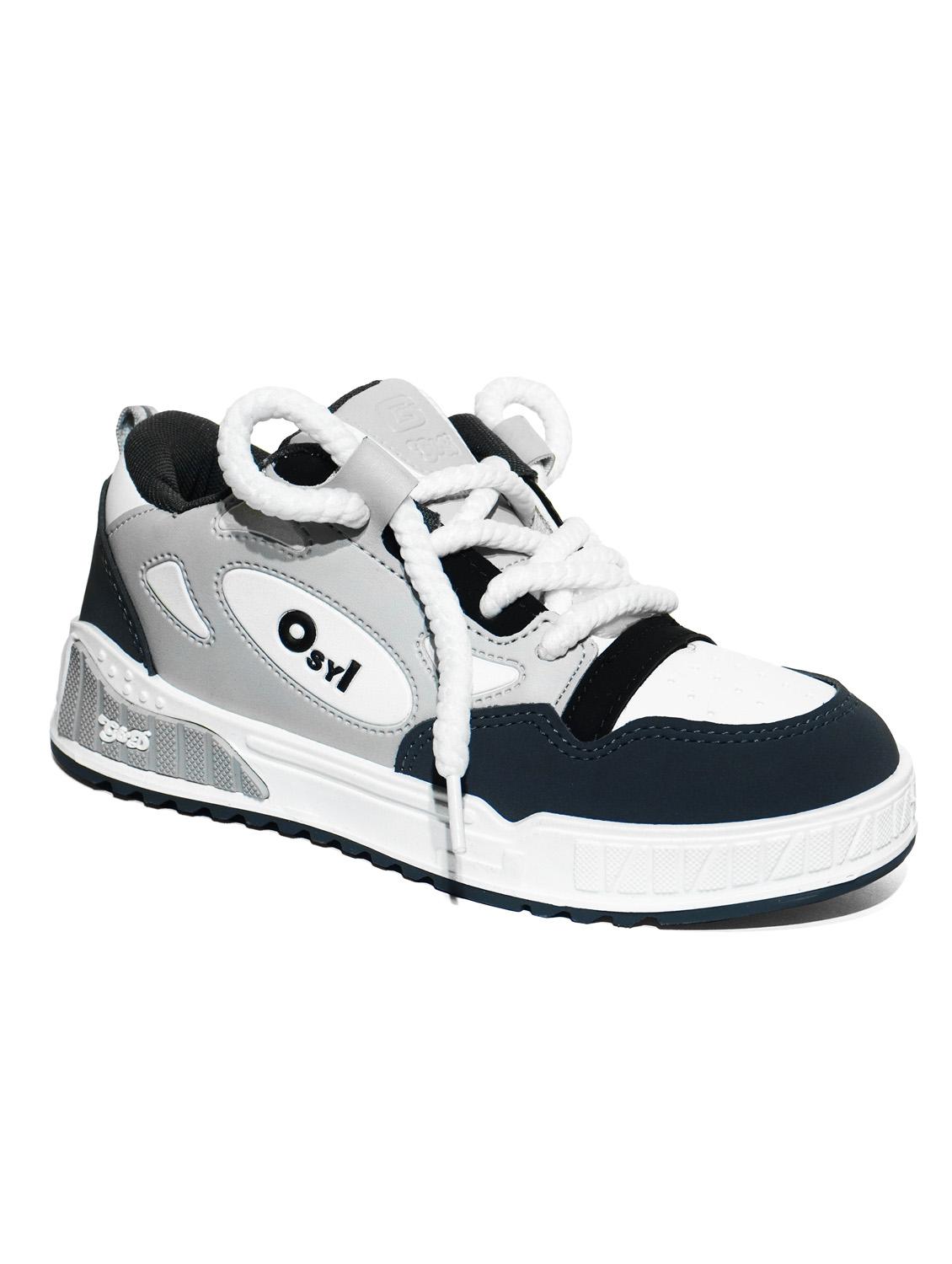 unisex color block lace up sneakers - 21940026 - Standard Image - 2