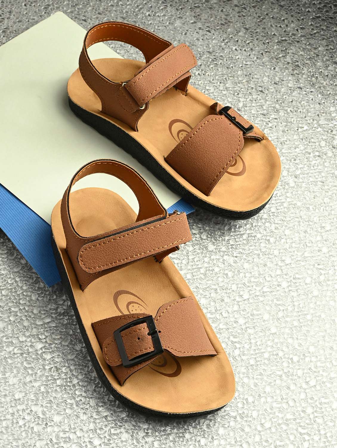 boys solid velcro closure floaters